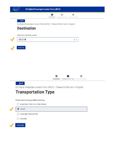 What is the digital Passenger Locator Form (dPLF) and when is it .